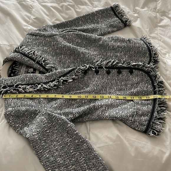 NWOT Vintage Carmen Marco Valvo Women's Black and White Tweed Jacket - Picture 10 of 15